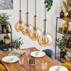 Tador Lampadario a sospensione, Lampada a sfera, Lampada a sospensione Nero, 4-Luci