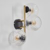 Ripoll Lampada a sfera, Applique Oro, Nero, 3-Luci
