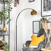Koyoto Lampada da terra, Lampade ad arco Nero, 1-Luce