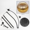 Koyoto Lampada da terra Nero, 1-Luce