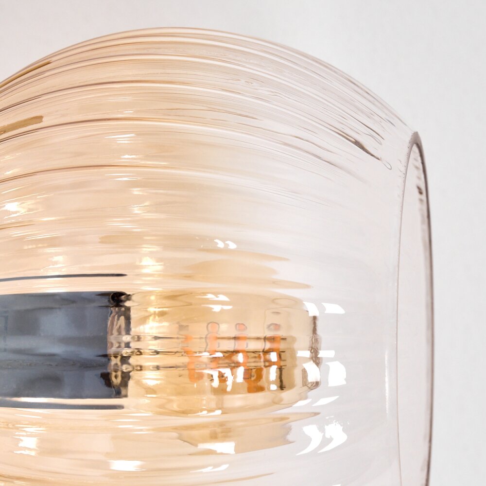 Koyoto Lampada da terra Ambrato, Chiaro, 4-Luci