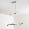 Windsor Lampada a sospensione LED Cromo, Nichel opaco, 9-Luci
