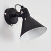 Upiano Applique Cromo, Nero, 1-Luce