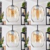 Apedo Lampadario a sospensione, Lampada a sospensione Ambrato, Chiaro, 4-Luci