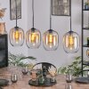 Apedo Lampadario a sospensione, Lampada a sospensione Ambrato, Chiaro, 4-Luci