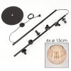 Koyoto Lampada da terra Ambrato, 6-Luci