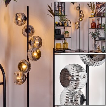 Ripoll Lampada da terra Cromo, Grigio fumo, 6-Luci