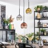 Ripoll Lampadario a sospensione, Lampada a sfera, Lampada a sospensione Oro, Chiaro, Ramato, Grigio fumo, 3-Luci