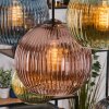 Koyoto Lampadario a sospensione, Lampada a sfera, Lampada a sospensione Écru, Nero, 8-Luci