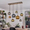 Koyoto Lampadario a sospensione, Lampada a sfera, Lampada a sospensione Écru, Nero, 8-Luci