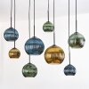 Koyoto Lampadario a sospensione, Lampada a sfera, Lampada a sospensione Écru, Nero, 8-Luci