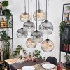 Koyoto Lampadario a sospensione, Lampada a sfera, Lampada a sospensione Écru, Nero, 8-Luci