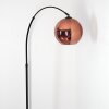 Koyoto Lampada da terra, Lampade ad arco Nero, 1-Luce