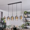 Apedo Lampadario a sospensione, Lampada a sospensione Chiaro, Grigio fumo, 4-Luci