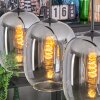 Apedo Lampadario a sospensione, Lampada a sospensione Chiaro, Grigio fumo, 4-Luci