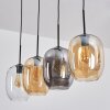 Apedo Lampadario a sospensione, Lampada a sospensione Ambrato, Chiaro, Grigio fumo, 4-Luci
