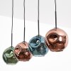Ripoll Lampadario a sospensione, Lampada a sfera, Lampada a sospensione Blu, Verde, Ramato, 4-Luci