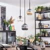Ripoll Lampadario a sospensione, Lampada a sfera, Lampada a sospensione Ambrato, Chiaro, Grigio fumo, 3-Luci