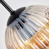 Ripoll Lampadario a sospensione, Lampada a sfera, Lampada a sospensione Ambrato, Chiaro, Grigio fumo, 3-Luci