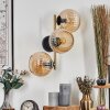 Koyoto Lampada a sfera, Applique Oro, Nero, 3-Luci