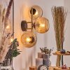 Koyoto Lampada a sfera, Applique Oro, Nero, 3-Luci