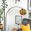 Koyoto Lampada da terra, Lampade ad arco Nero, 1-Luce