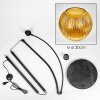 Koyoto Lampada da terra, Lampade ad arco Nero, 1-Luce