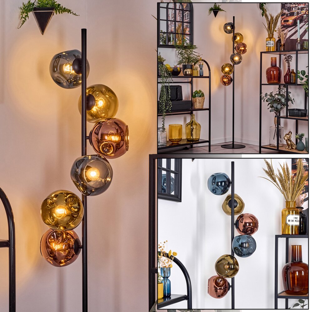 Ripoll Lampada da terra Blu, Oro, Ramato, 6-Luci main product photo