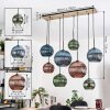 Koyoto Lampadario a sospensione, Lampada a sfera, Lampada a sospensione Écru, Nero, 8-Luci