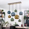 Koyoto Lampadario a sospensione, Lampada a sfera, Lampada a sospensione Écru, Nero, 8-Luci
