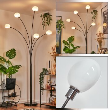 Nikkala Lampada da terra Cromo, Nero, 5-Luci Nikkala Lampada da terra Cromo, Nero, 5-Luci