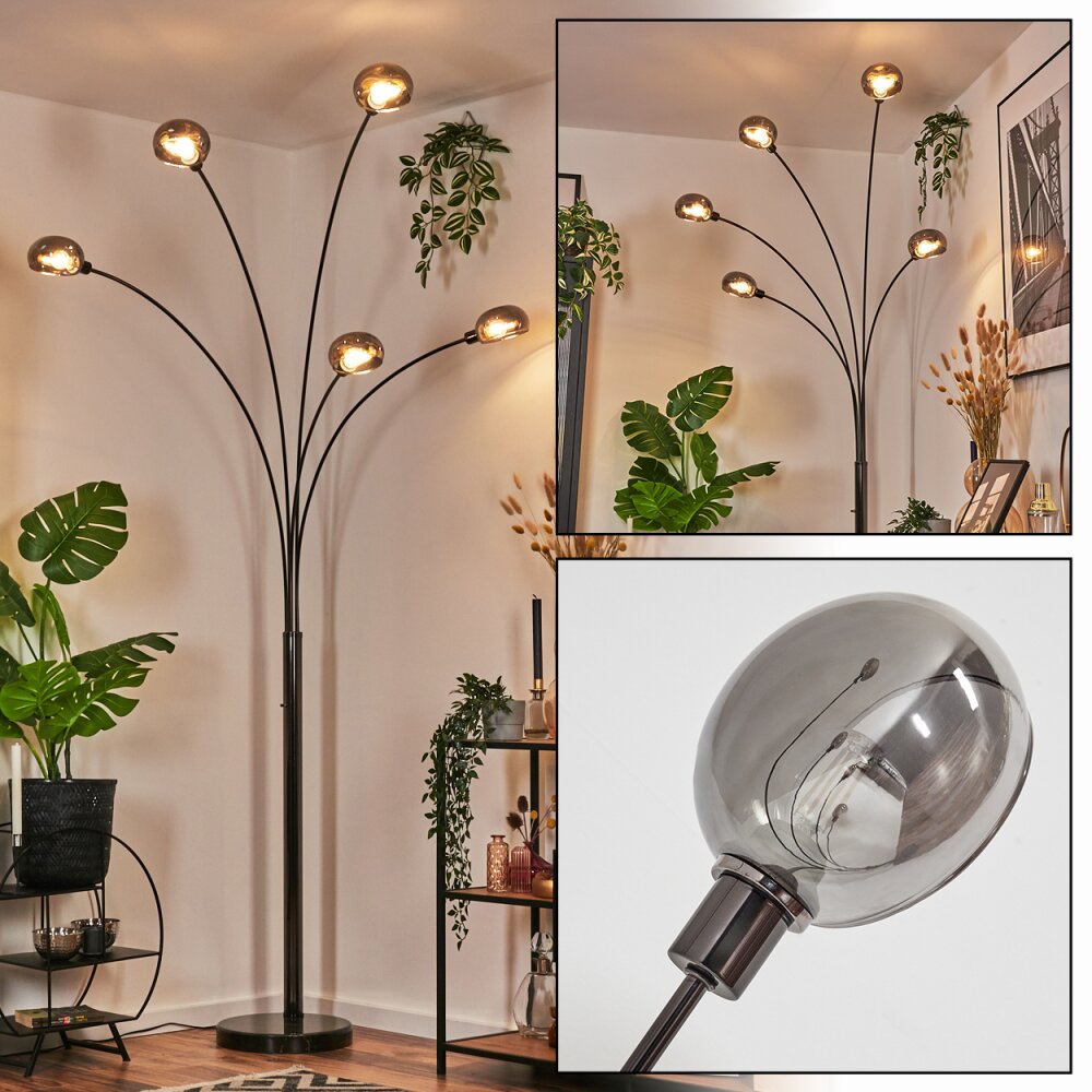 Nikkala Lampada da terra Cromo, Nero, 5-Luci main product photo