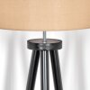 Soungou Lampada da terra Cromo, Nero, 1-Luce