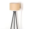 Soungou Lampada da terra Cromo, Nero, 1-Luce