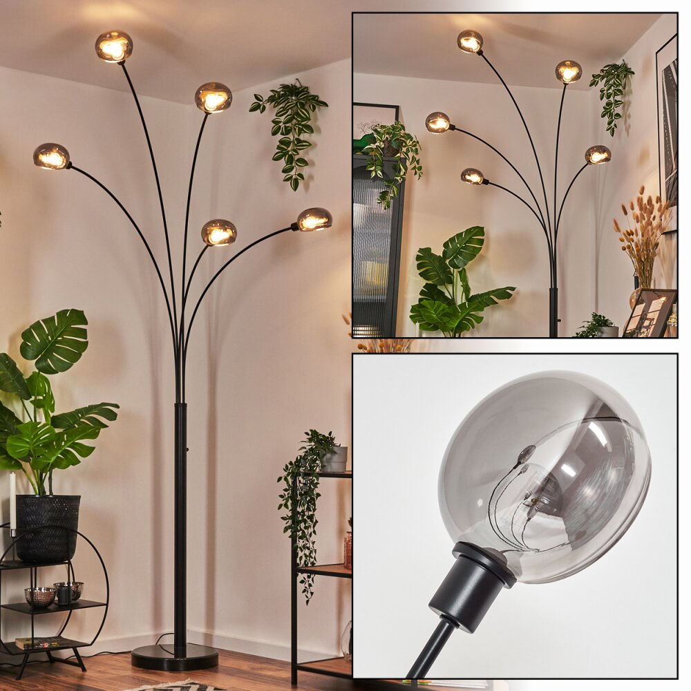 Nikkala Lampada da terra Nero, 5-Luci main product photo