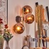 Koyoto Lampada a sfera, Applique Oro, Nero, 3-Luci