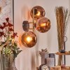 Koyoto Lampada a sfera, Applique Oro, Nero, 3-Luci