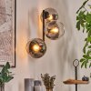 Koyoto Lampada a sfera, Applique Chiaro, Grigio fumo, 3-Luci