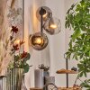 Koyoto Lampada a sfera, Applique Chiaro, Grigio fumo, 3-Luci