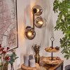 Koyoto Lampada a sfera, Applique Chiaro, Grigio fumo, 3-Luci