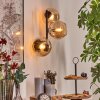 Koyoto Lampada a sfera, Applique Ambrato, 3-Luci