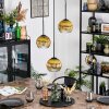 Koyoto Lampadario a sospensione, Lampada a sfera, Lampada a sospensione a cluster 30 cm Oro, Chiaro, 3-Luci