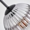 Koyoto Lampadario a sospensione, Lampada a sfera, Lampada a sospensione a cluster 30 cm Chiaro, Grigio fumo, 3-Luci