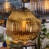 Koyoto Lampadario a sospensione, Lampada a sfera, Lampada a sospensione Écru, Nero, 8-Luci