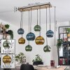Koyoto Lampadario a sospensione, Lampada a sfera, Lampada a sospensione Écru, Nero, 8-Luci