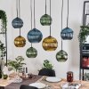 Koyoto Lampadario a sospensione, Lampada a sfera, Lampada a sospensione Écru, Nero, 8-Luci