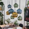 Koyoto Lampadario a sospensione, Lampada a sfera, Lampada a sospensione Écru, Nero, 8-Luci
