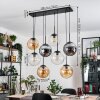 Gastor Lampadario a sospensione, Lampada a sfera, Lampada a sospensione Ambrato, Chiaro, Grigio fumo, 8-Luci
