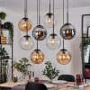 Gastor Lampadario a sospensione, Lampada a sfera, Lampada a sospensione Ambrato, Chiaro, Grigio fumo, 8-Luci