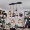 Gastor Lampadario a sospensione, Lampada a sfera, Lampada a sospensione Ambrato, Chiaro, Grigio fumo, 8-Luci
